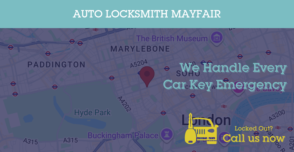 Auto Locksmith Services in Mayfair - W postcode